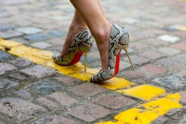 Snake Skin Heels