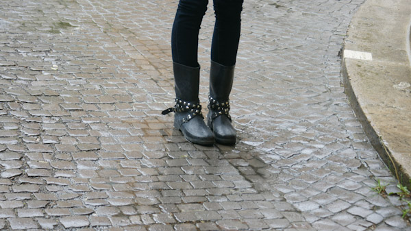 studded boots