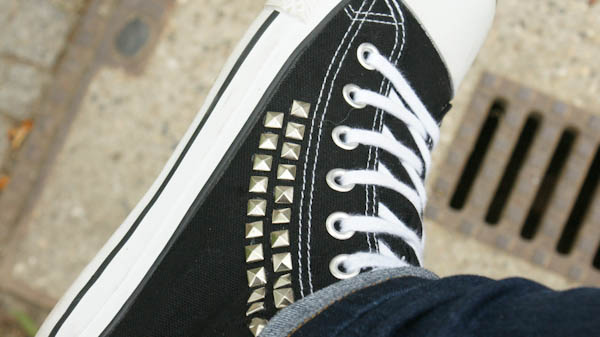 studded Converse