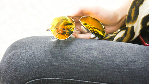 mirrored sunglasses