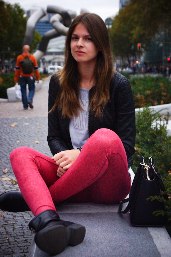 red Jeans