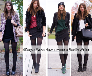 4 Days 4 Ways: Wie trägt man einen Skort im Winter – dein Favorit