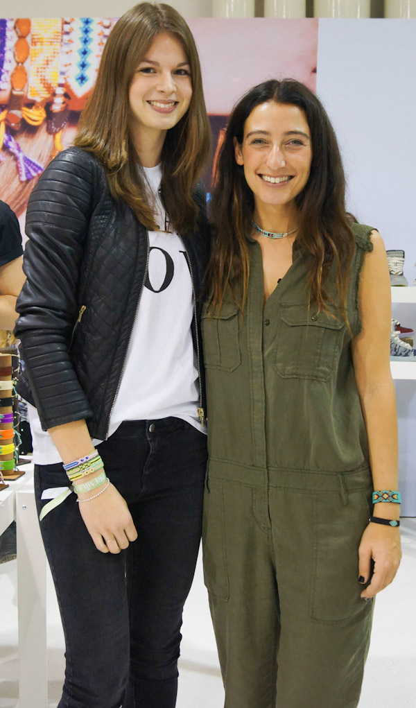 designer zozi from kim&zozi with fashion blogger jacky at the premium exhibition berlin