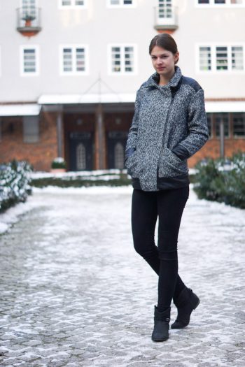 Übergroße Bikerjacke