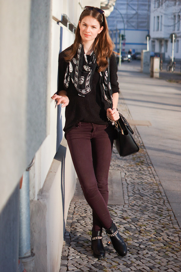 Zara Leather Boots with Chain