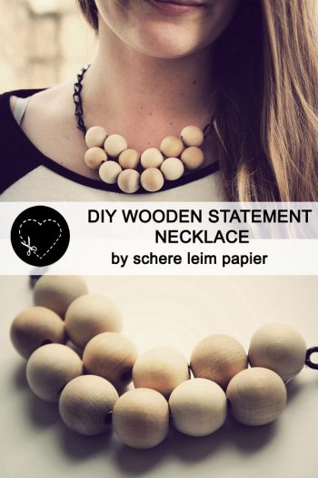 guestpost: DIY wooden statement necklace by schere leim papier