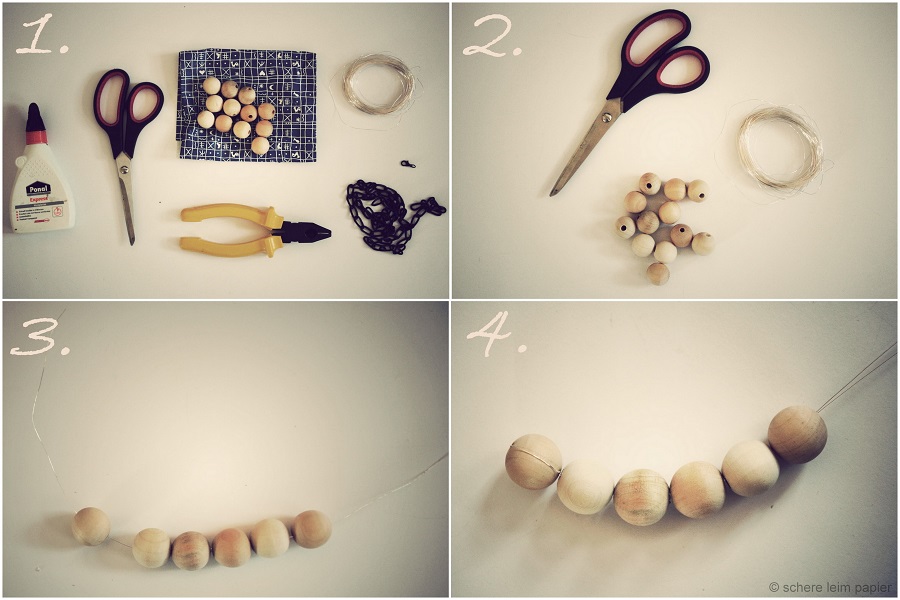 DIY Wooden Statement Necklace