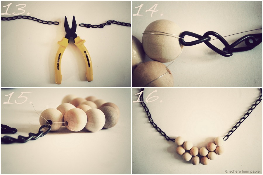 DIY Wooden Statement Necklace