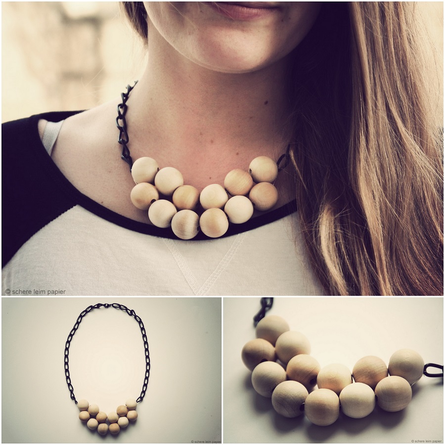 DIY Wooden Statement Necklace