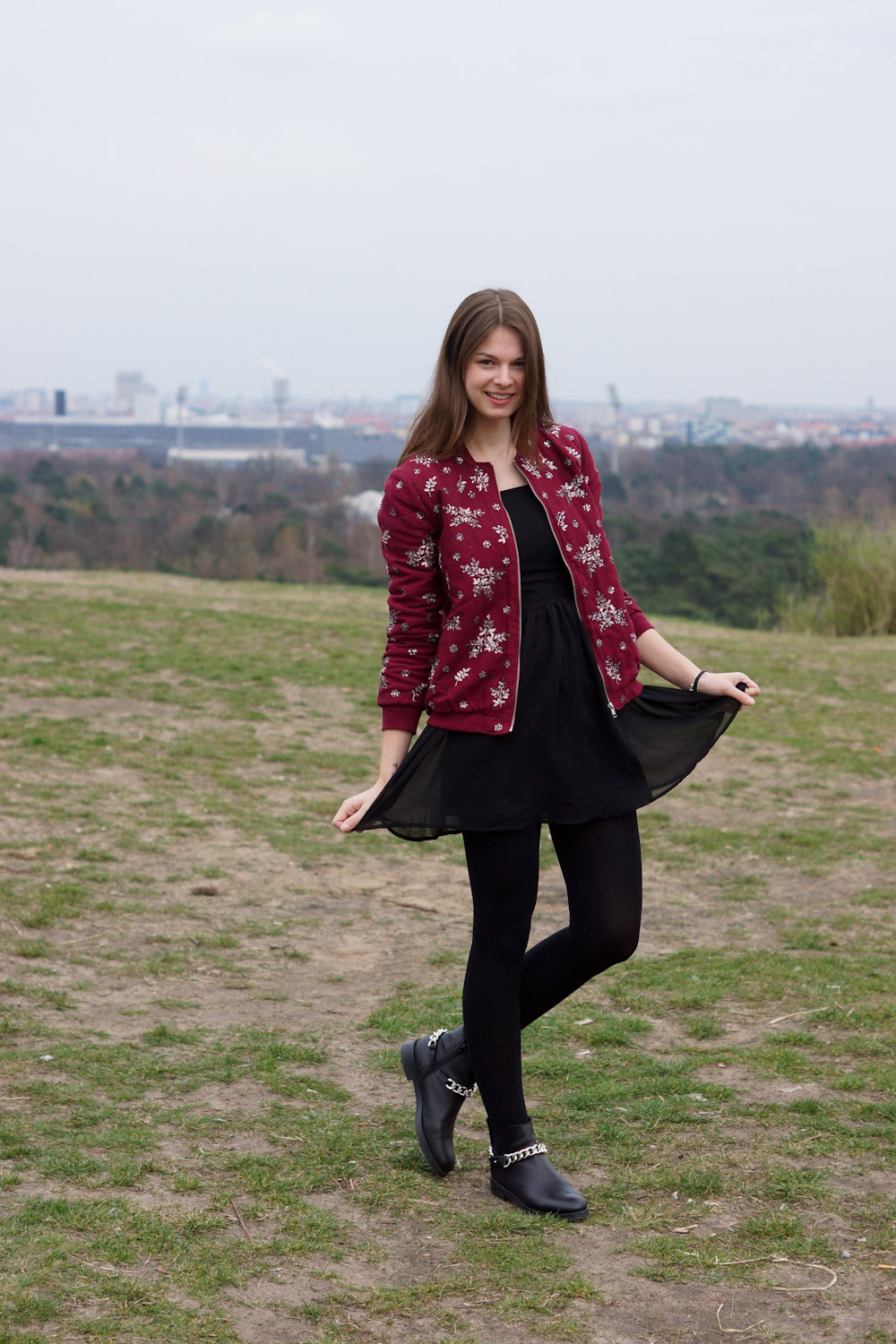 Dress + Bomber Jacket