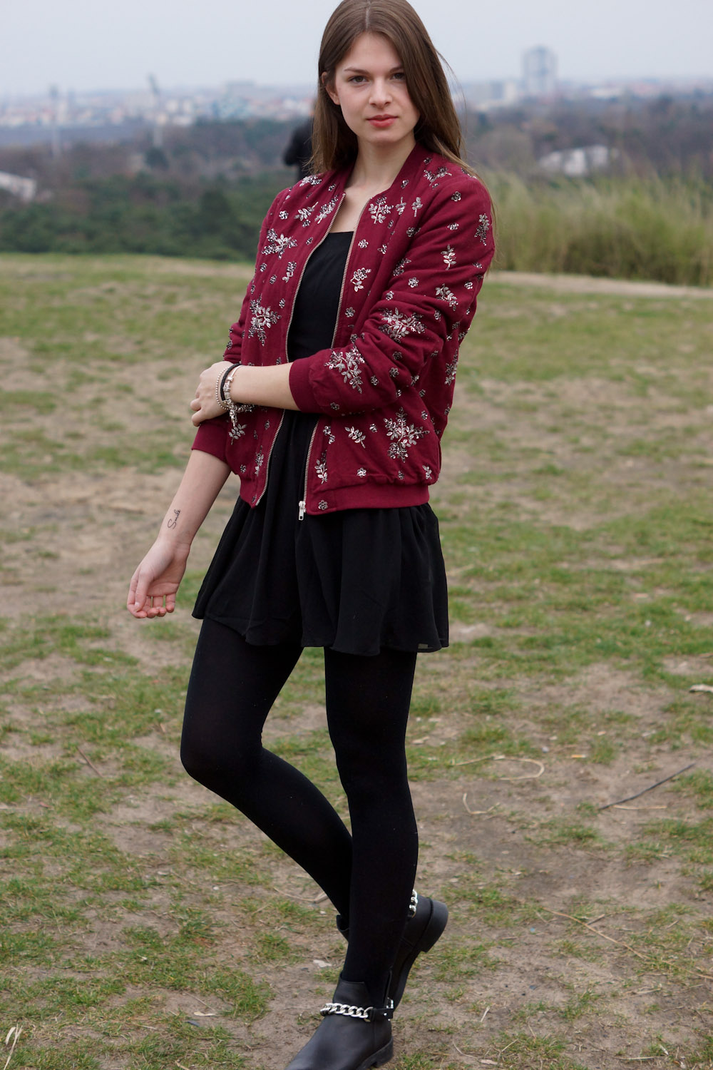 Dress + Bomber Jacket