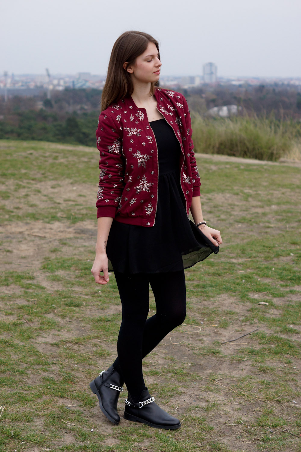 Dress + Bomber Jacket