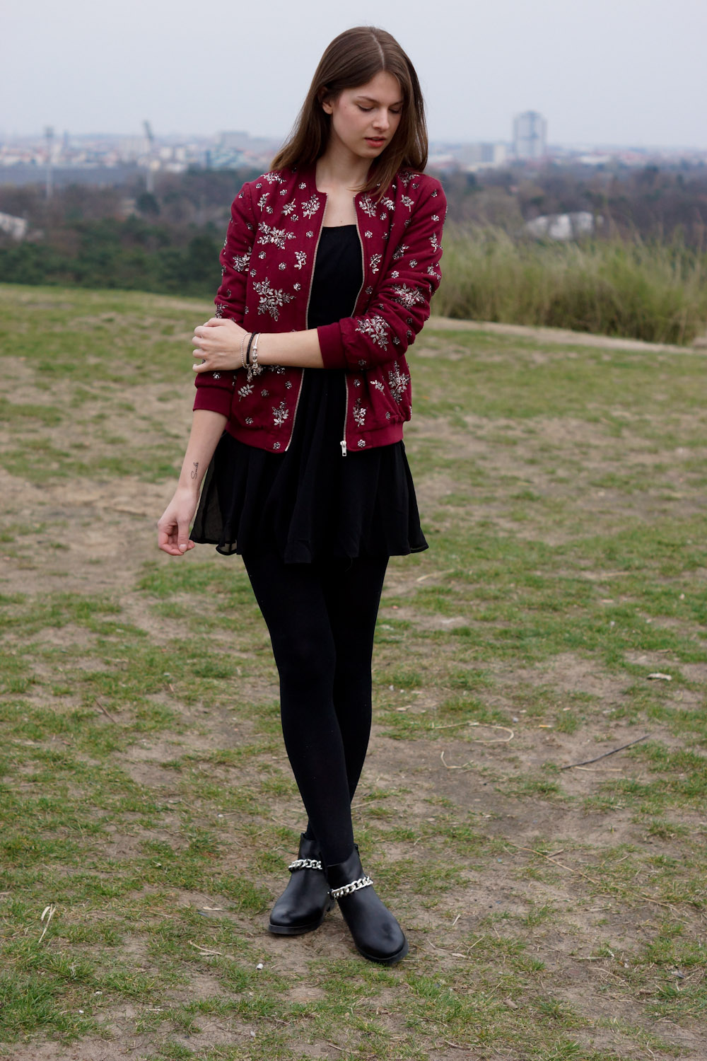 Dress + Bomber Jacket