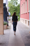 crop top boyfriend jeans