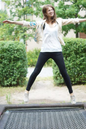 The sky is the limit oder auch ein Trampolin als die perfekte Fotolocation