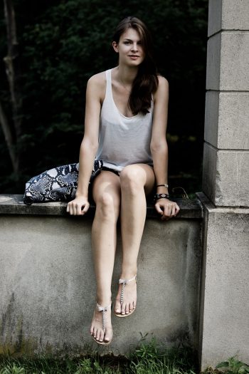 Schlangenprint Beutel