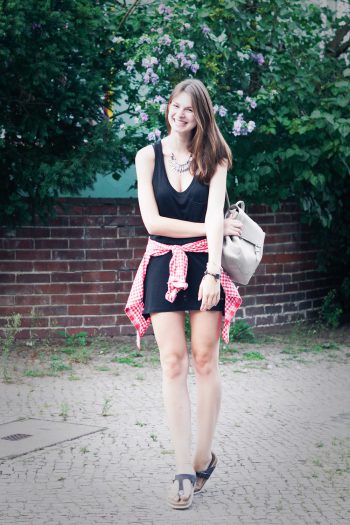 Black Dress with Cut Outs