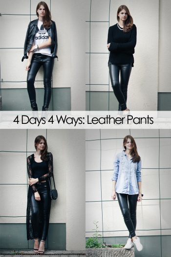 4 Days 4 Ways: How to wear Leather Pants – your favourite