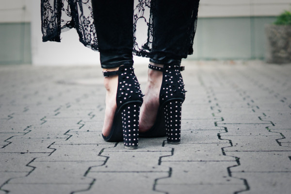 Studded High Heels