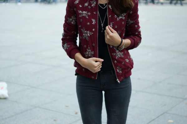 bestickte jacke