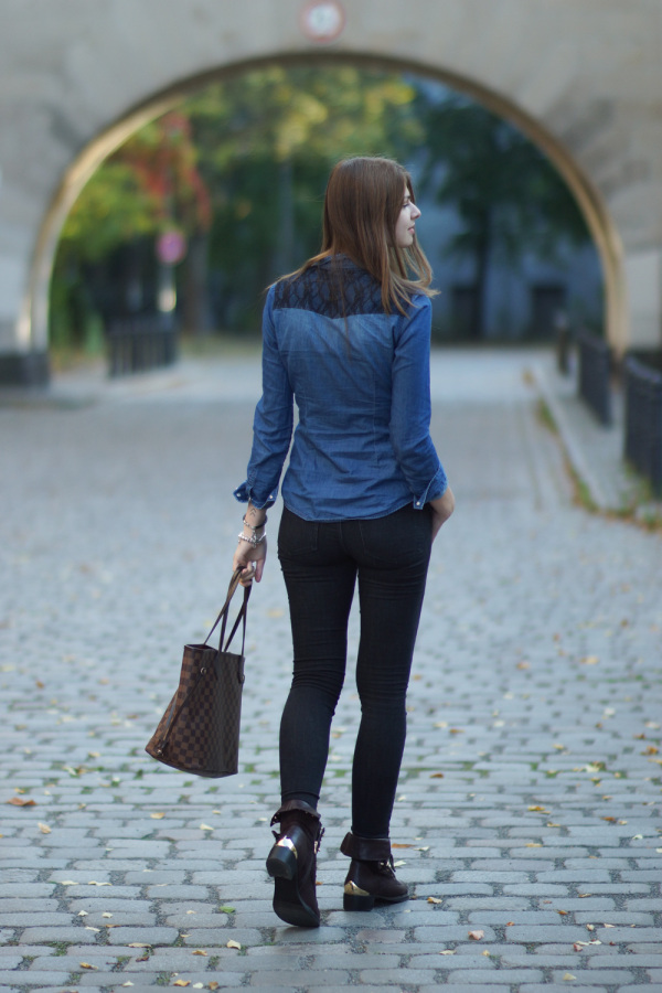 Wie trägt man ein denim shirt