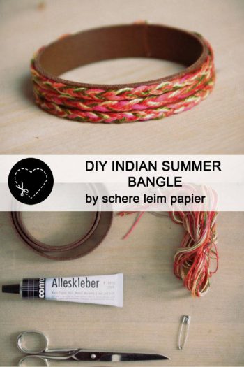 DIY Indian summer bangle