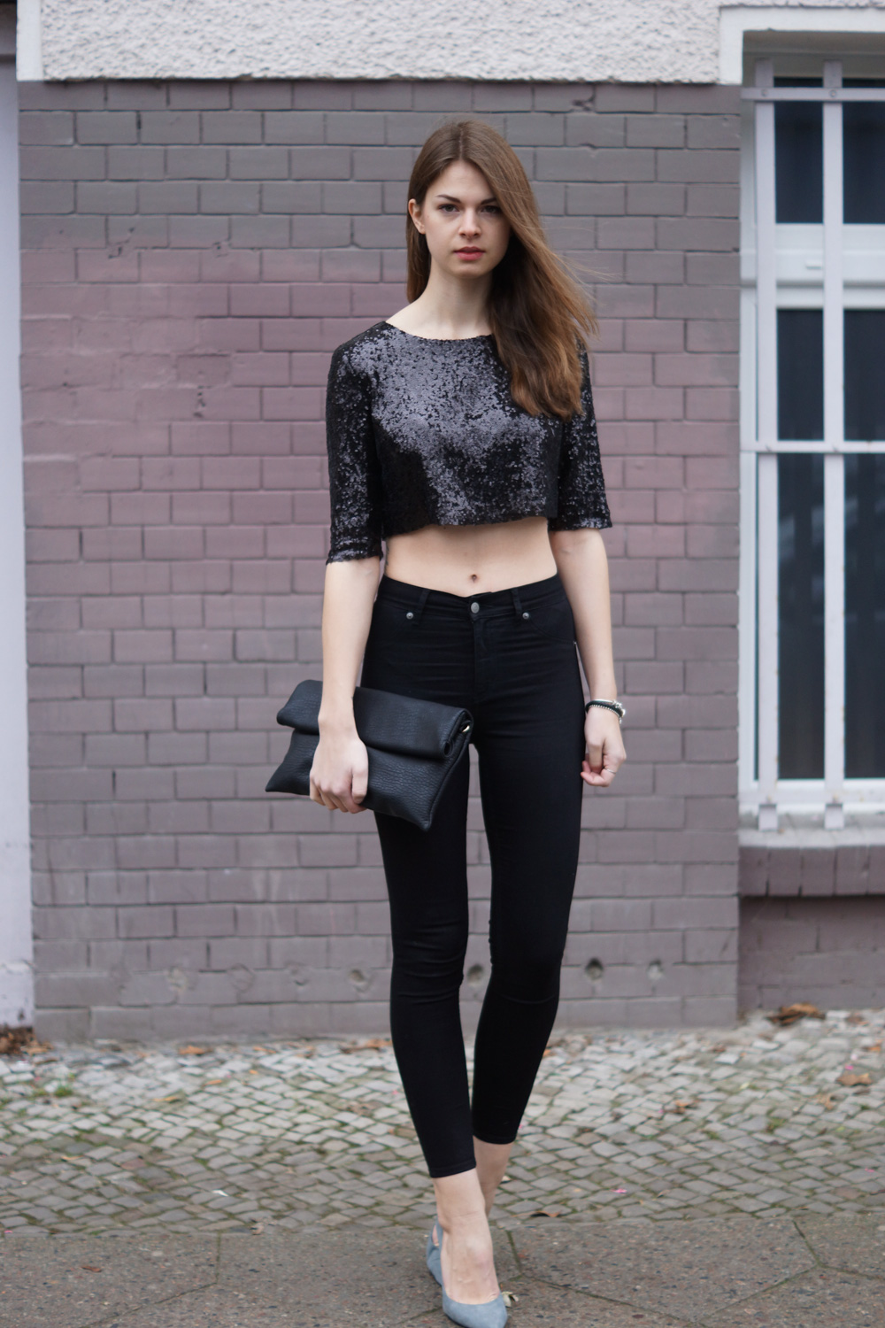 festive Outfit Sequin Top