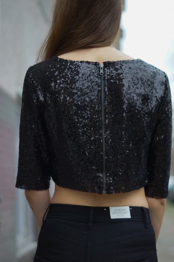 sequin top