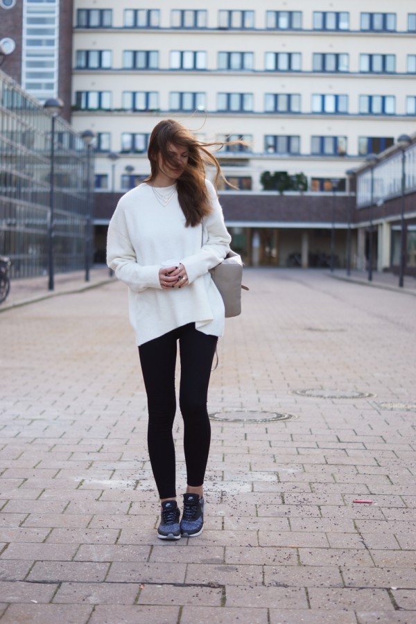 black and white outfit