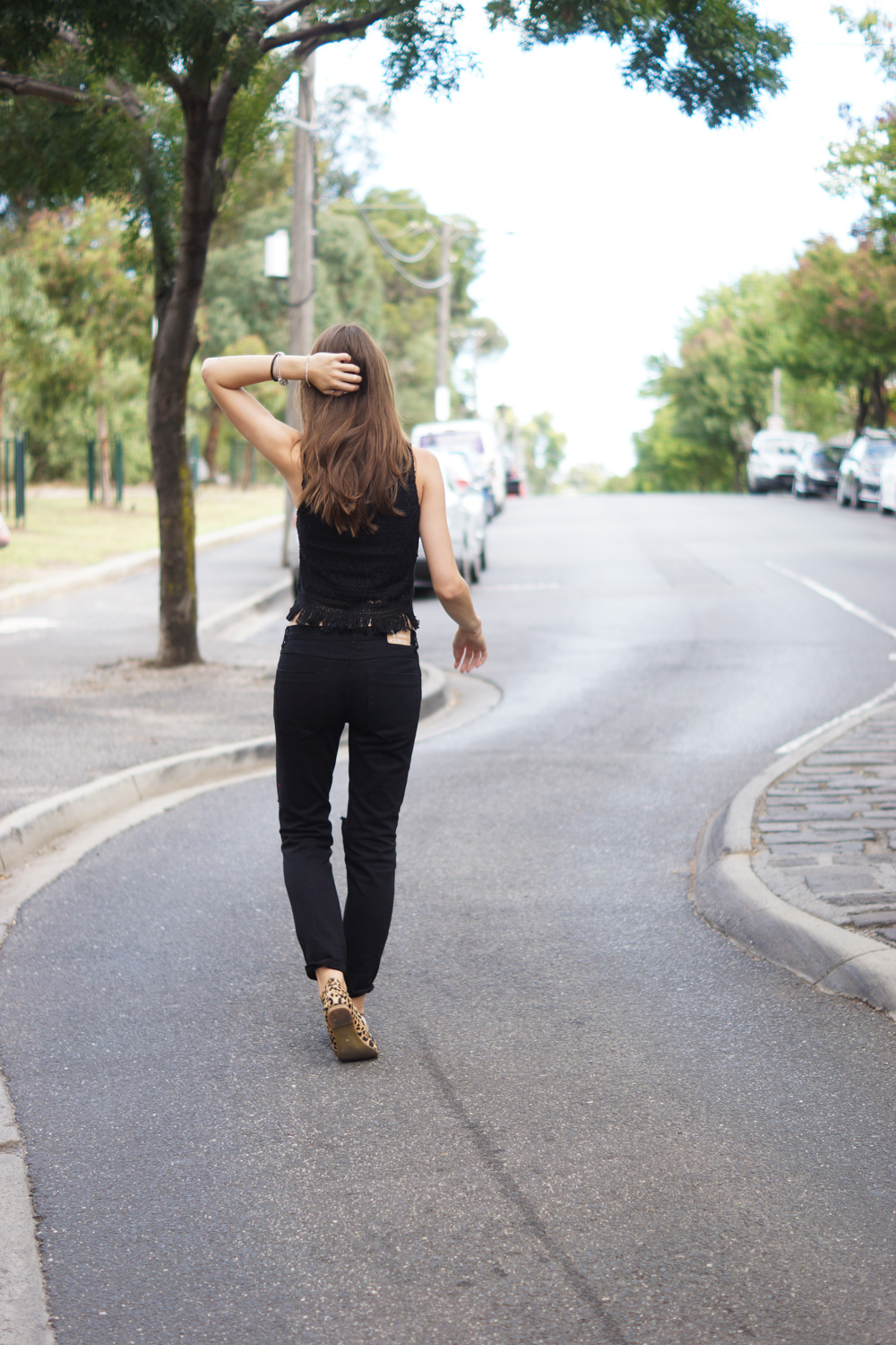 total black outfit