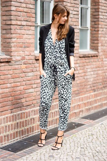 Jumpsuit mit Leopardenprint
