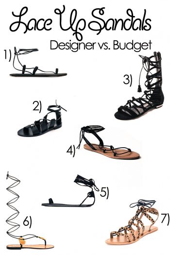 Lace Up Sandalen Trend 2015 – vom teuren Designer Modell bis hin zur günstigen Lace Up Sandalen Alternative