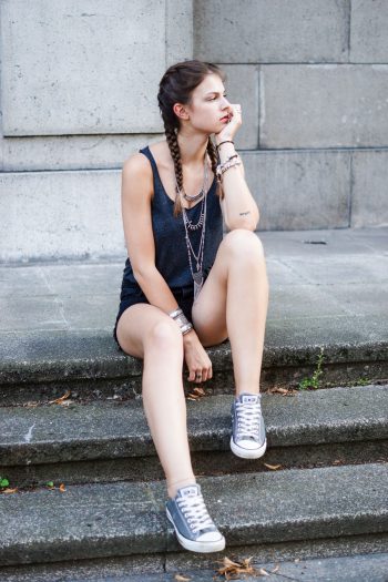 Doppelter geflochtener Zopf