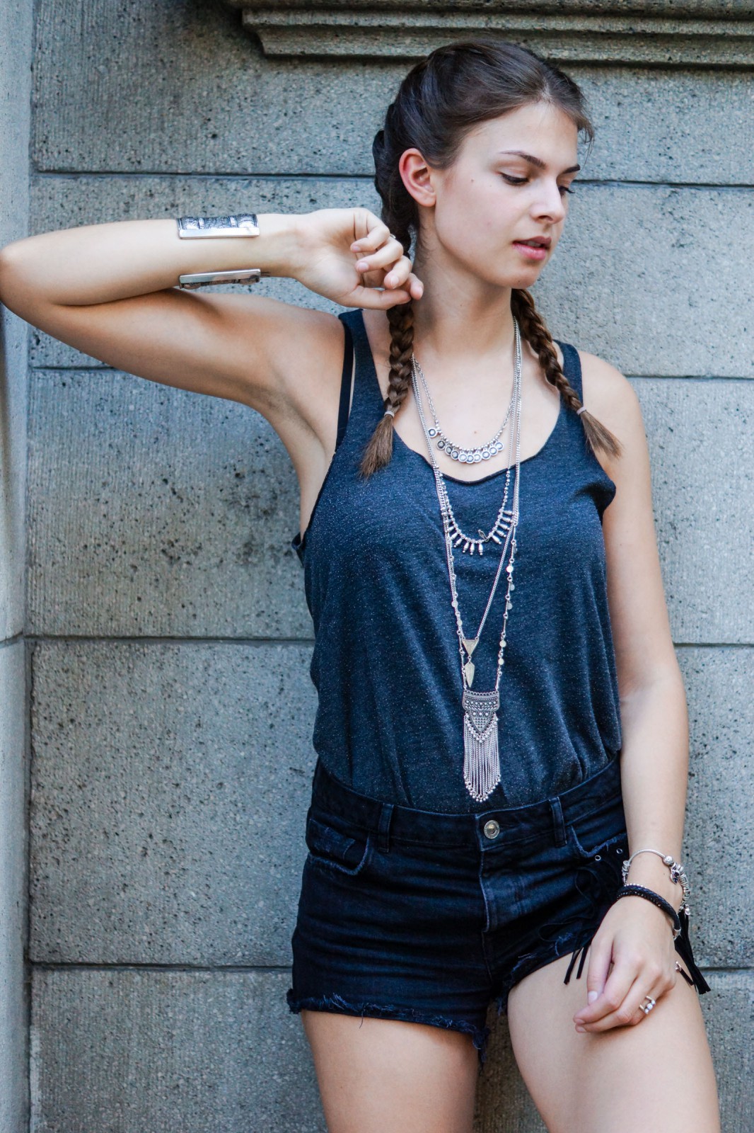 Double French Braids Outfit