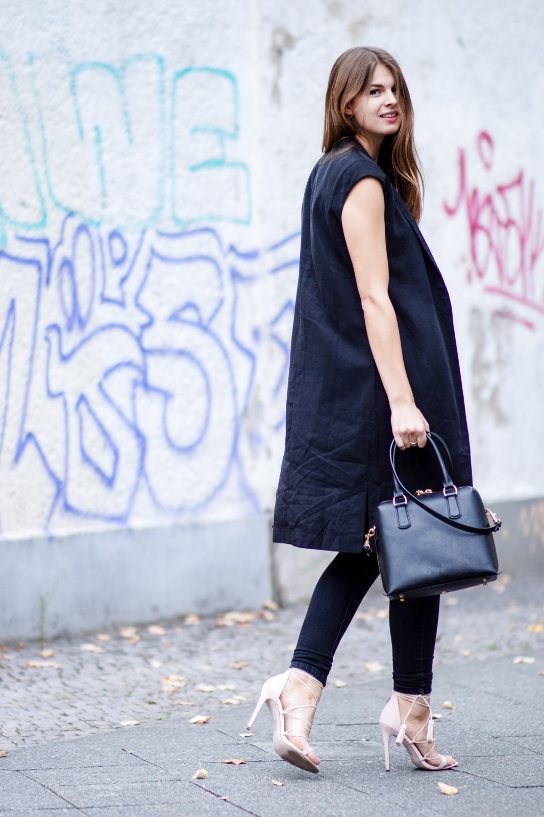 Black Long Vest