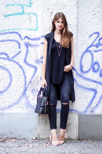 Schwarzer Lagenlook