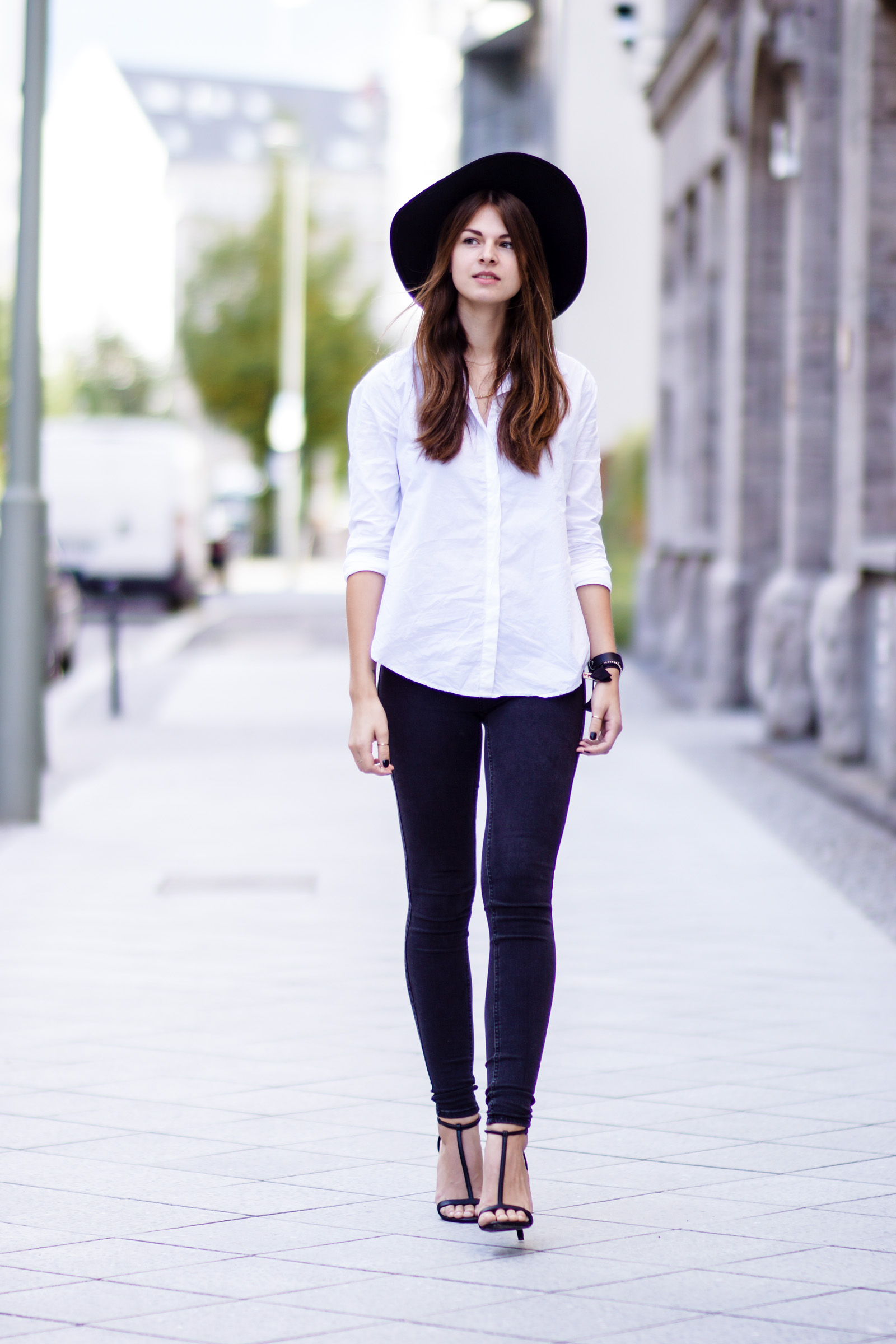 Open Back White Shirt