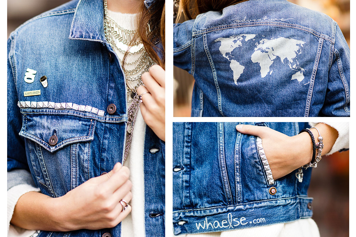 Individuelle Denim Jacke