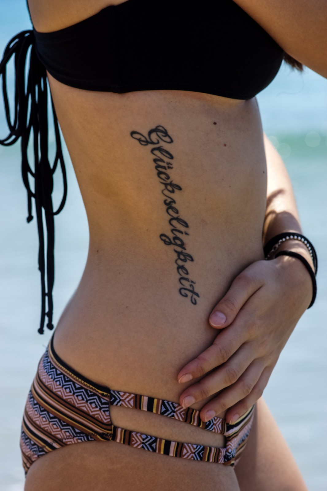 Inked Girl on the beach
