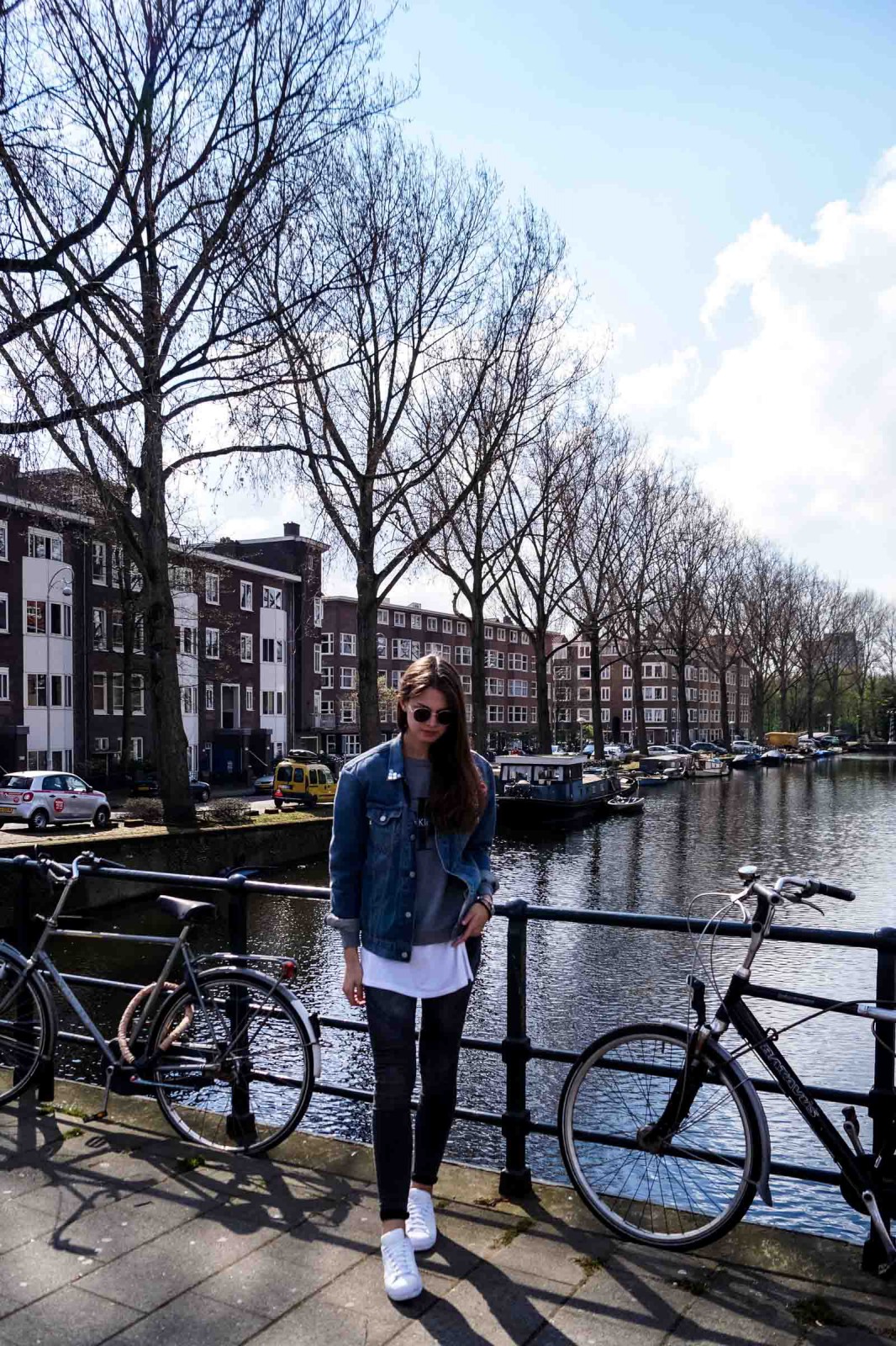 Amsterdam Outfit #1 - Denim Jacket and Superstars