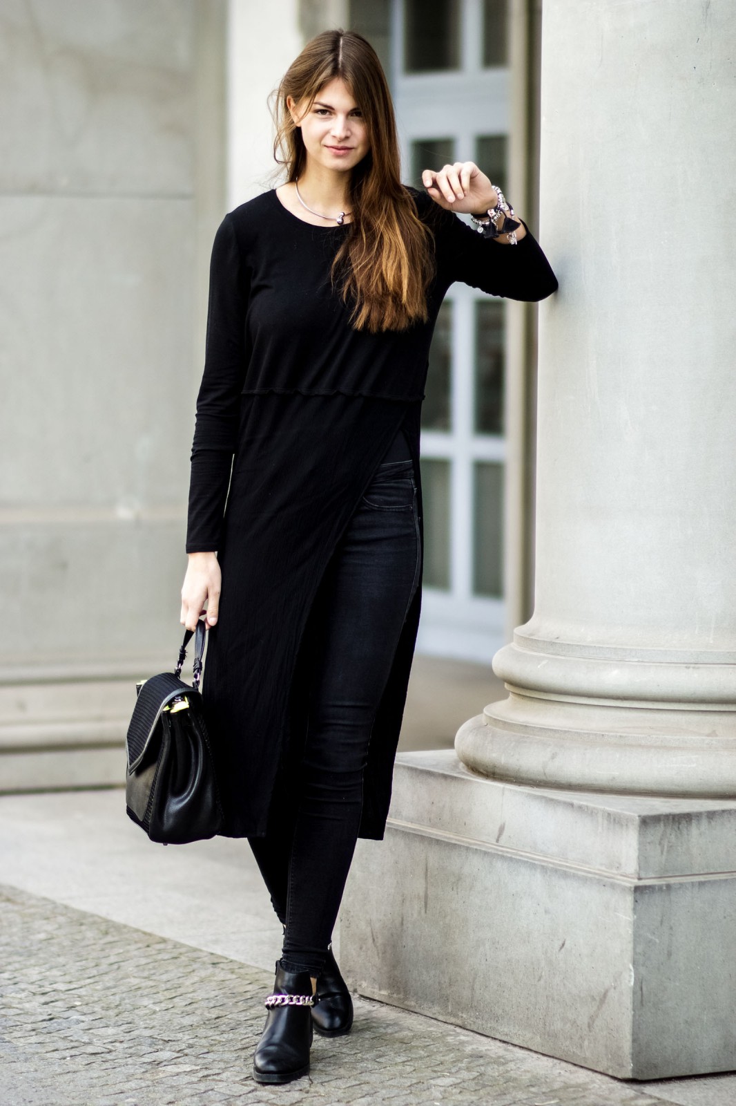 Asymmetrisches Long Shirt