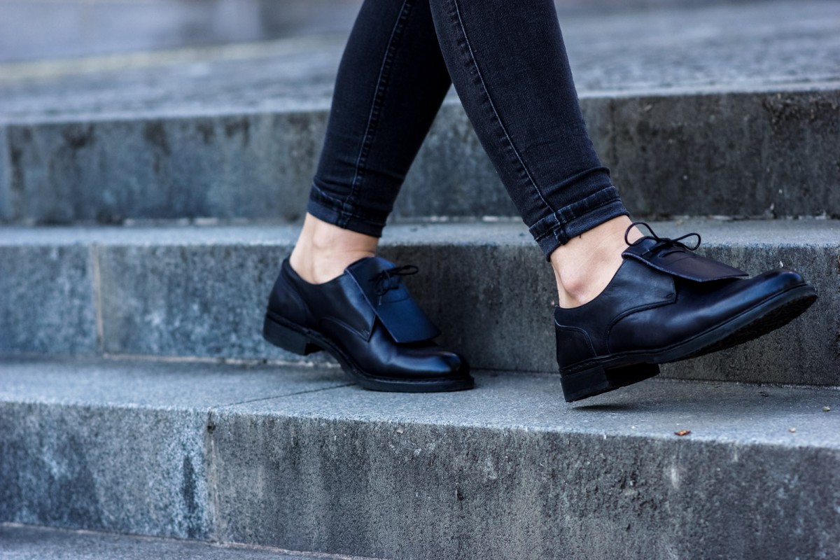 Wie trägt man schwarze Schuhe