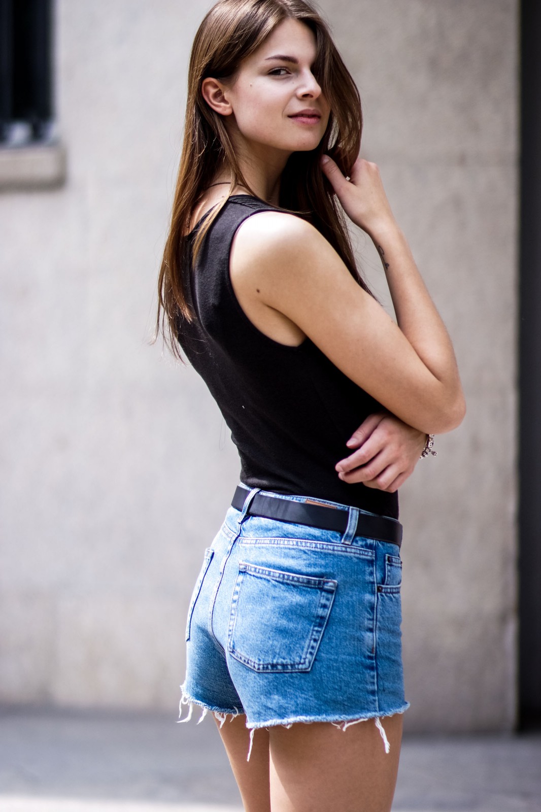 Subdued Denim Shorts