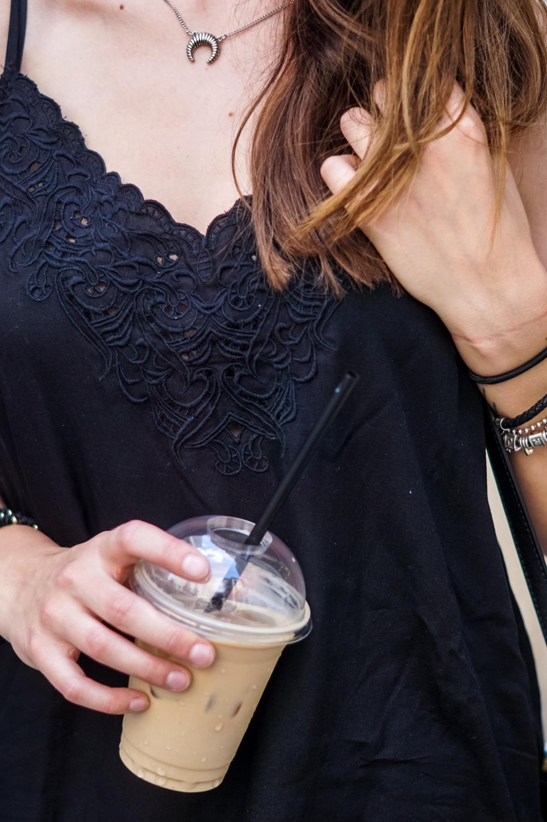 Iced Latte and Black Top