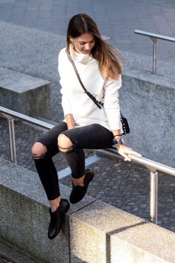 Wie trägt man schwarte Boots