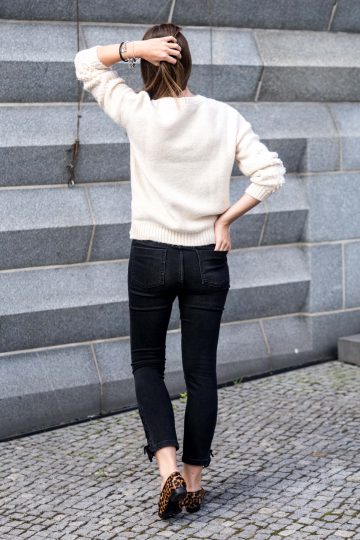Schwarz-Weià Outfit
