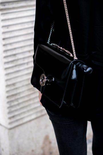 black Gucci bag