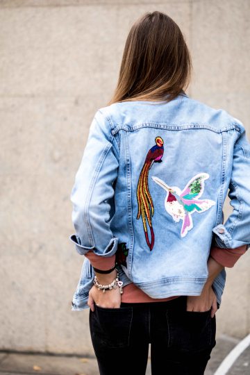 Denimjacke mit Patches