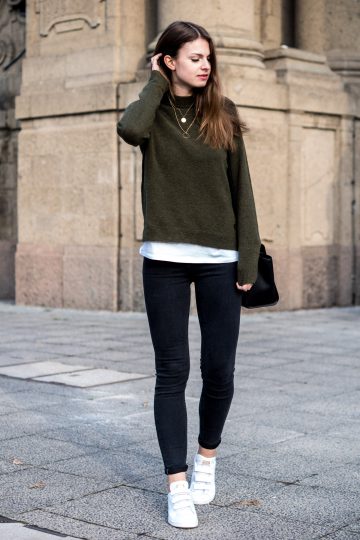 green Lee sweater