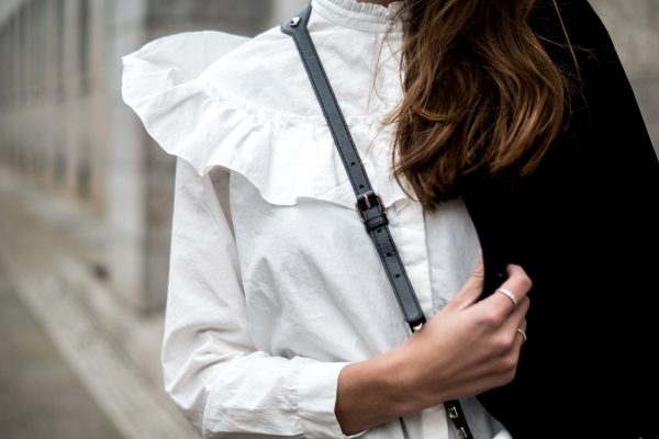 Shirt with ruffles